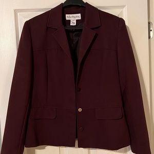 Rich brown short waisted jacket by Norton McNaughton in Size 12